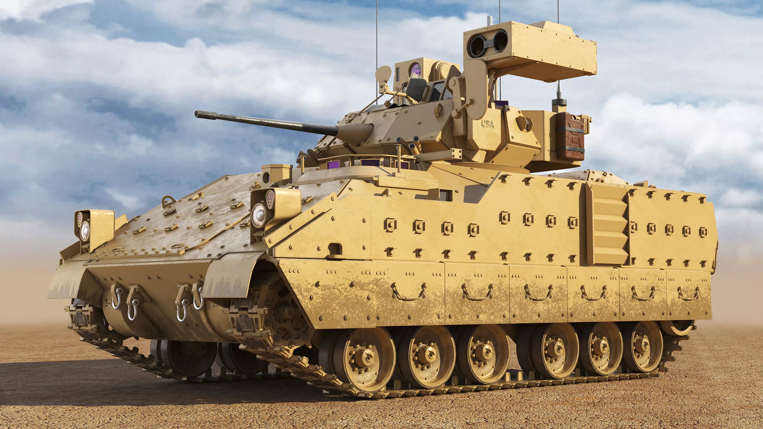 M2A3 Bradley Tank 3D model
