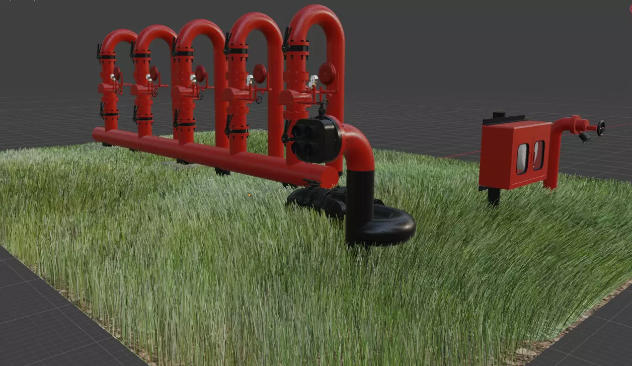 Fire Sprinkler Valve Manifold 3D model