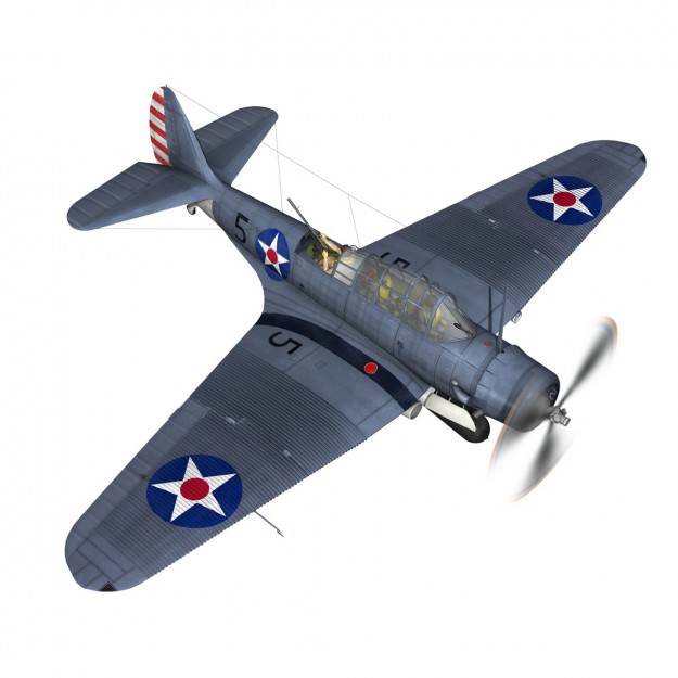 Douglas TDB-1 Devastator 3D model_12