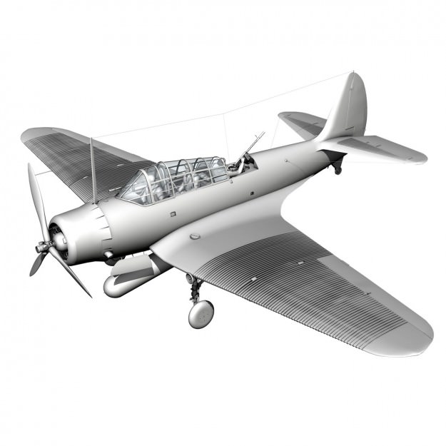 Douglas TDB-1 Devastator 3D model_15