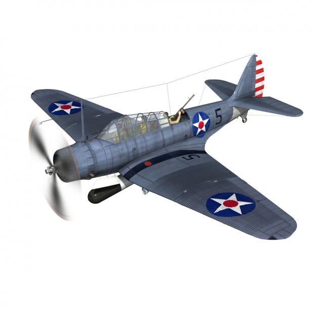 Douglas TDB-1 Devastator 3D model_7