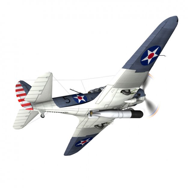 Douglas TDB-1 Devastator 3D model_11