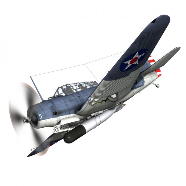 Douglas TDB-1 Devastator 3D model_8