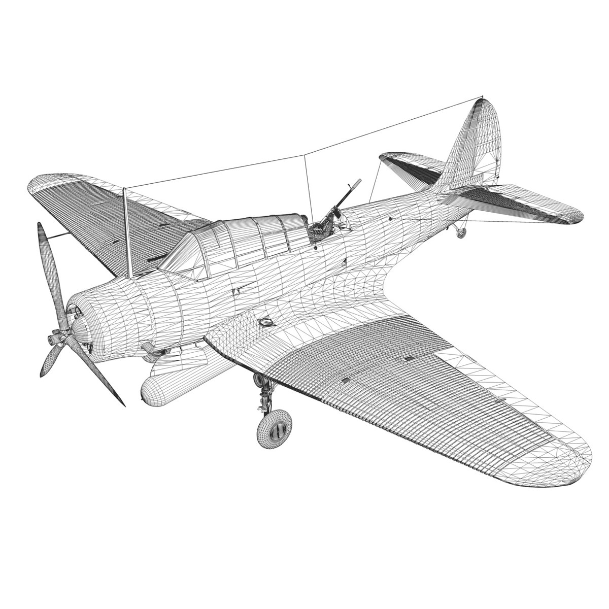 Douglas TDB-1 Devastator 3D model_16