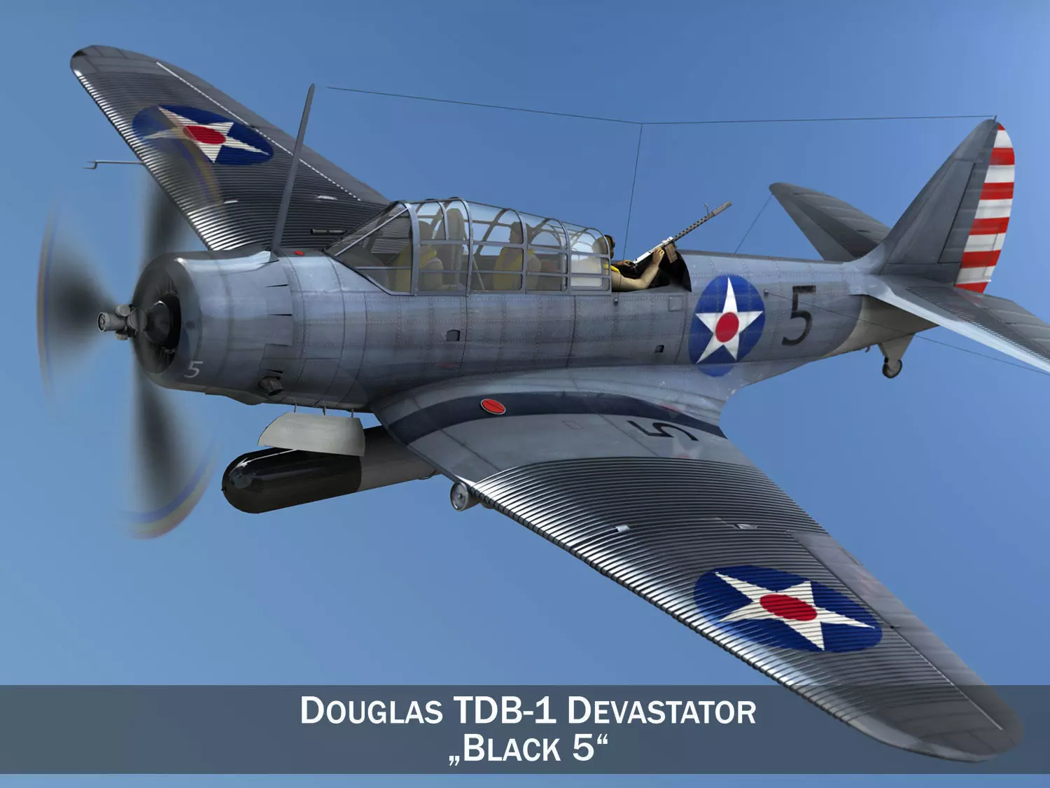 Douglas TDB-1 Devastator 3D model_0