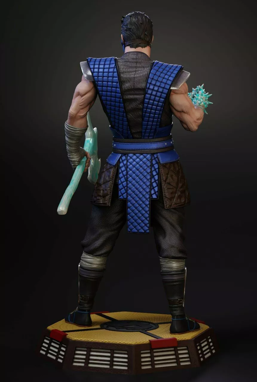 Mortal Kombat Ice Warrior 3D Character Statue 3D print model