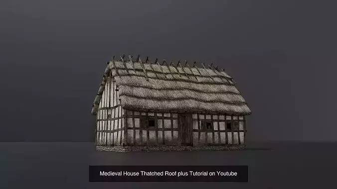 Medieval Buildings game-ready 3D Model Pack 7