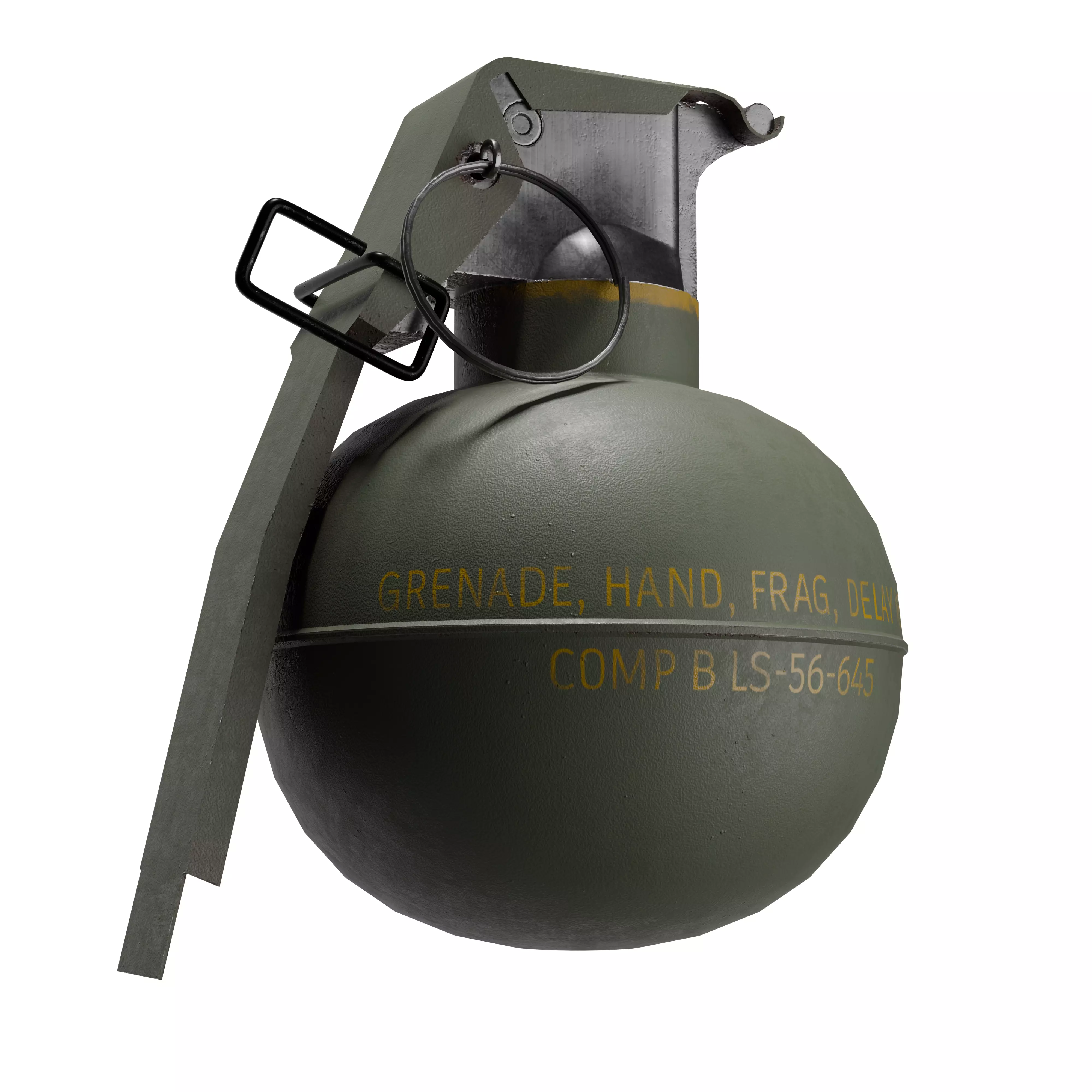 M67 Hand grenade Low-poly 3D model
