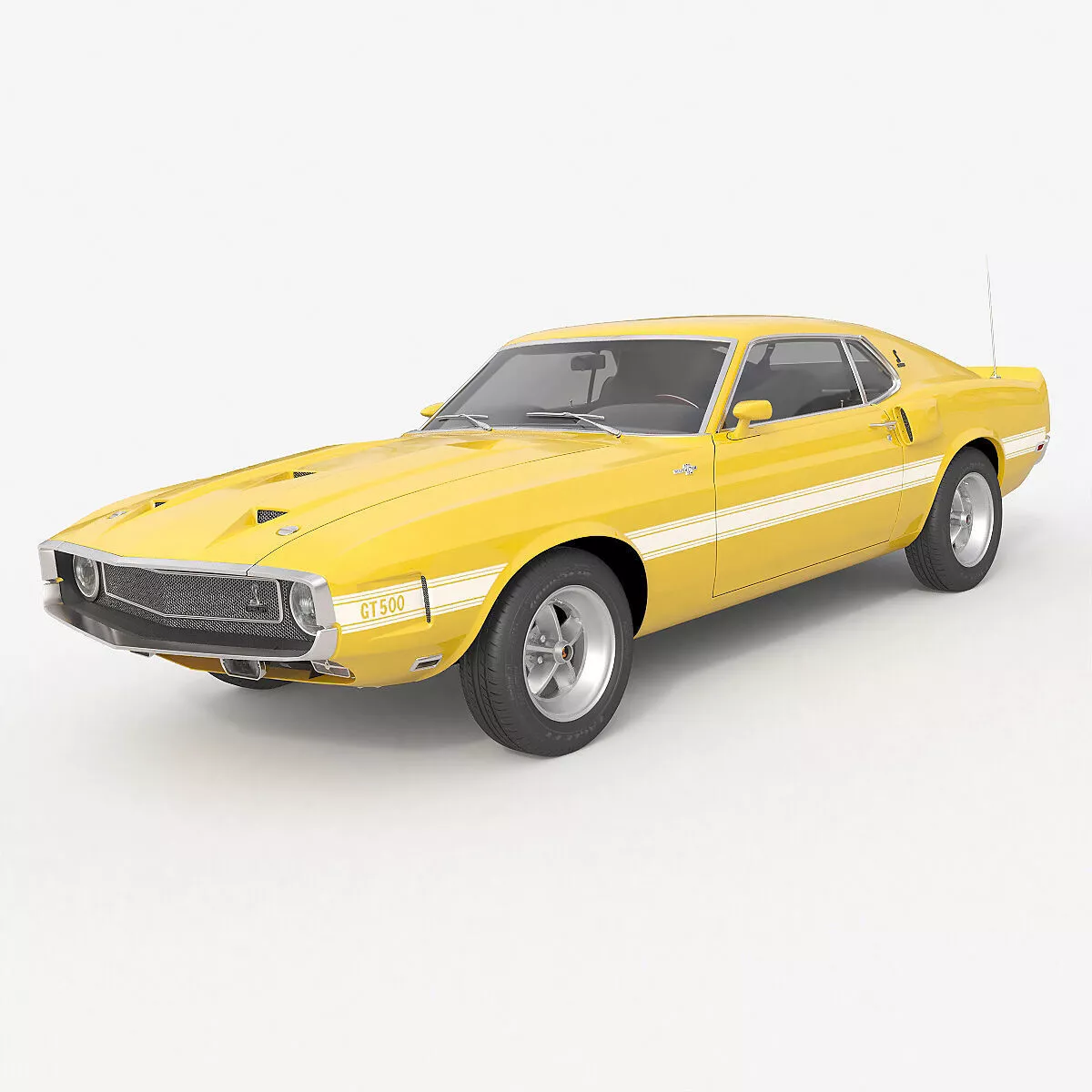 1969 Shelby GT500 428CJ 3D model