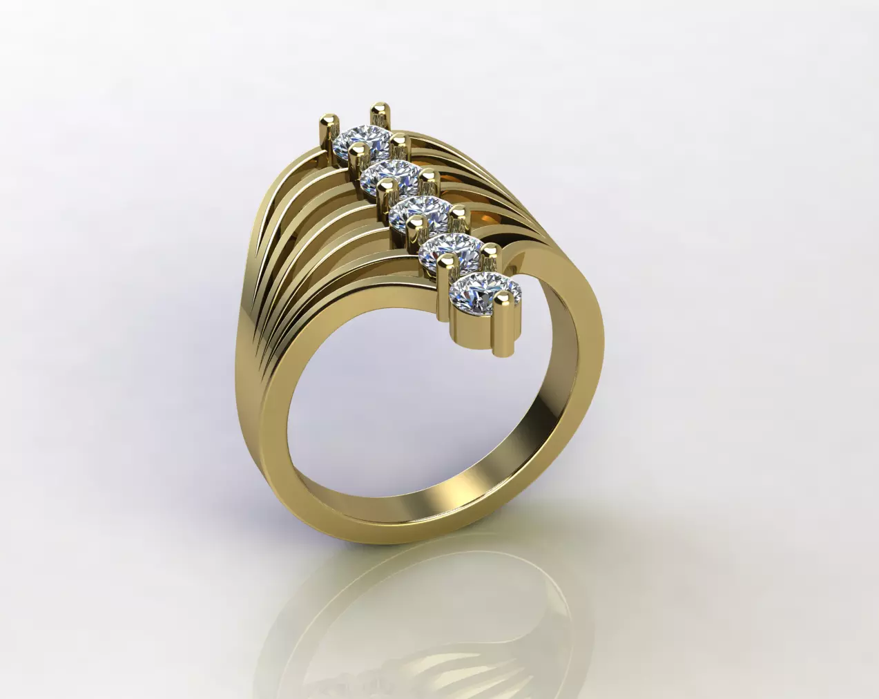 Womens ring Model 8665 3D print model