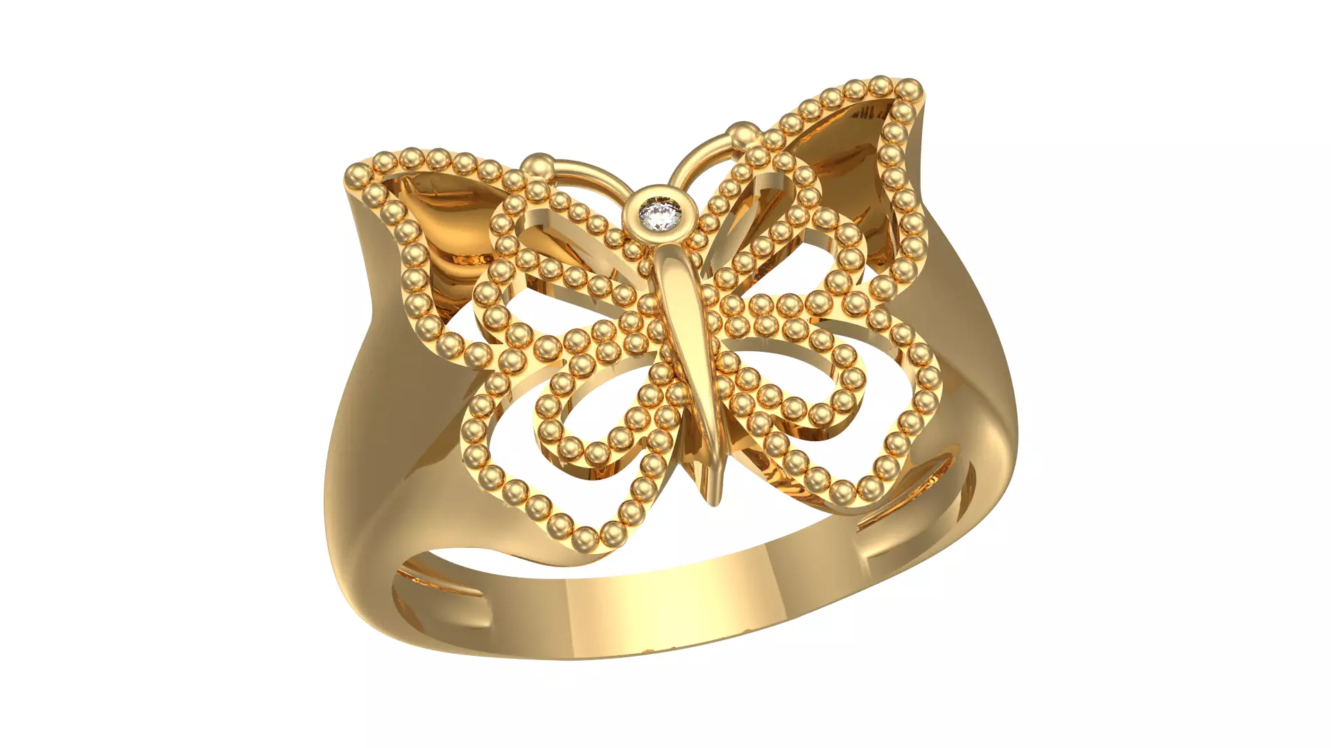 Butterfly Ring 3D print model