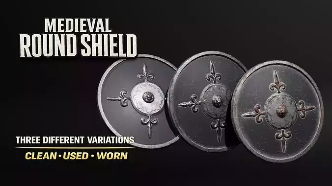 Medieval Round Battle Shield