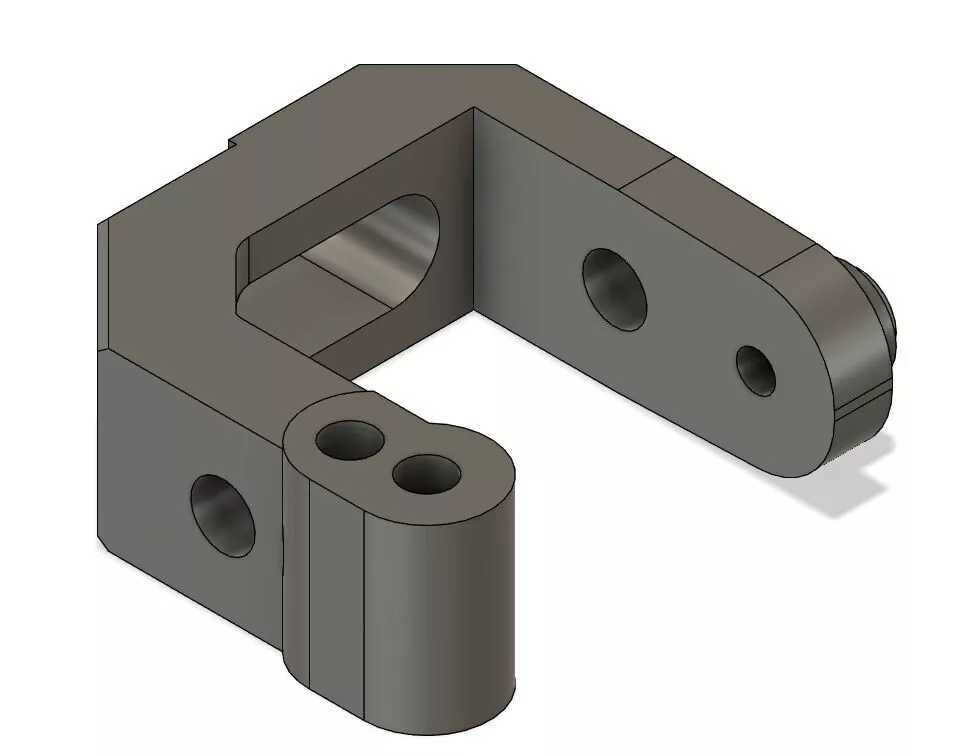 Kyosho Lazer ZX ZXR LA27 and LA59 Front hub carrier 3D model 3D