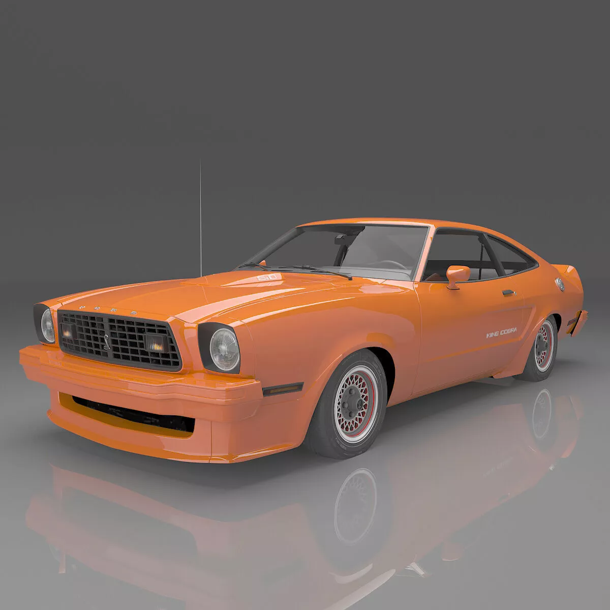 1978 Ford Mustang King Cobra 3D model