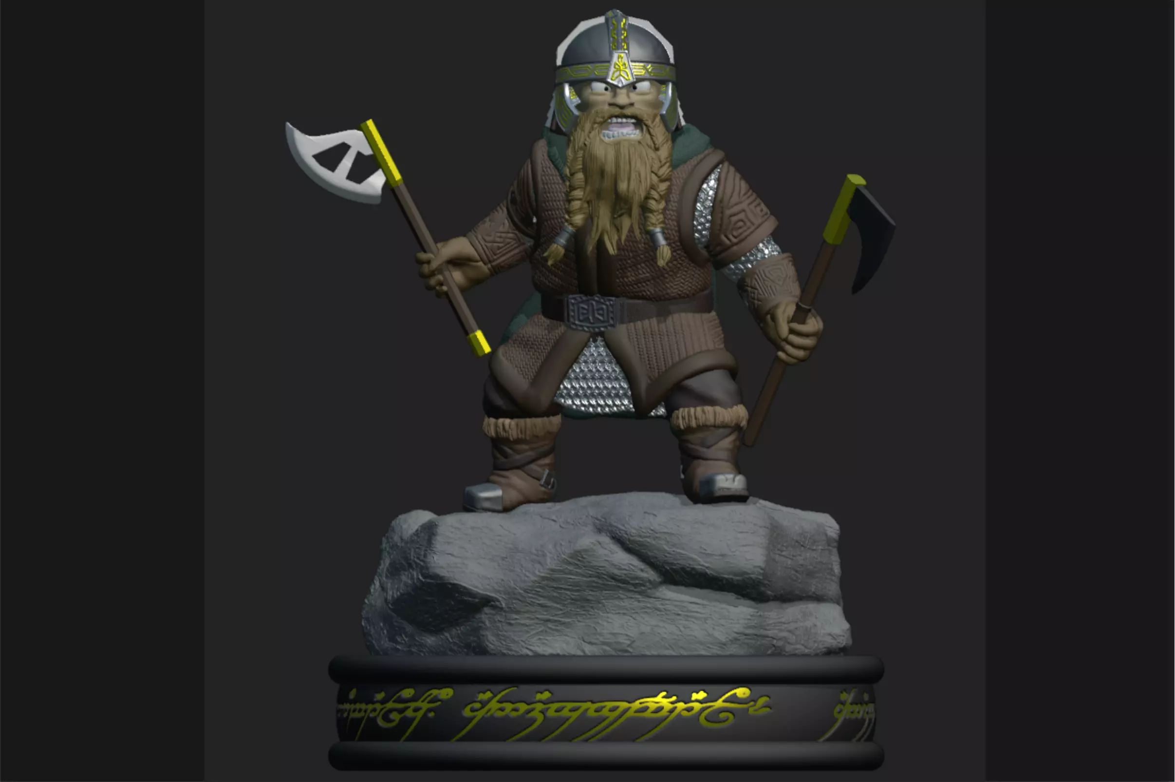 gimli 3D print model