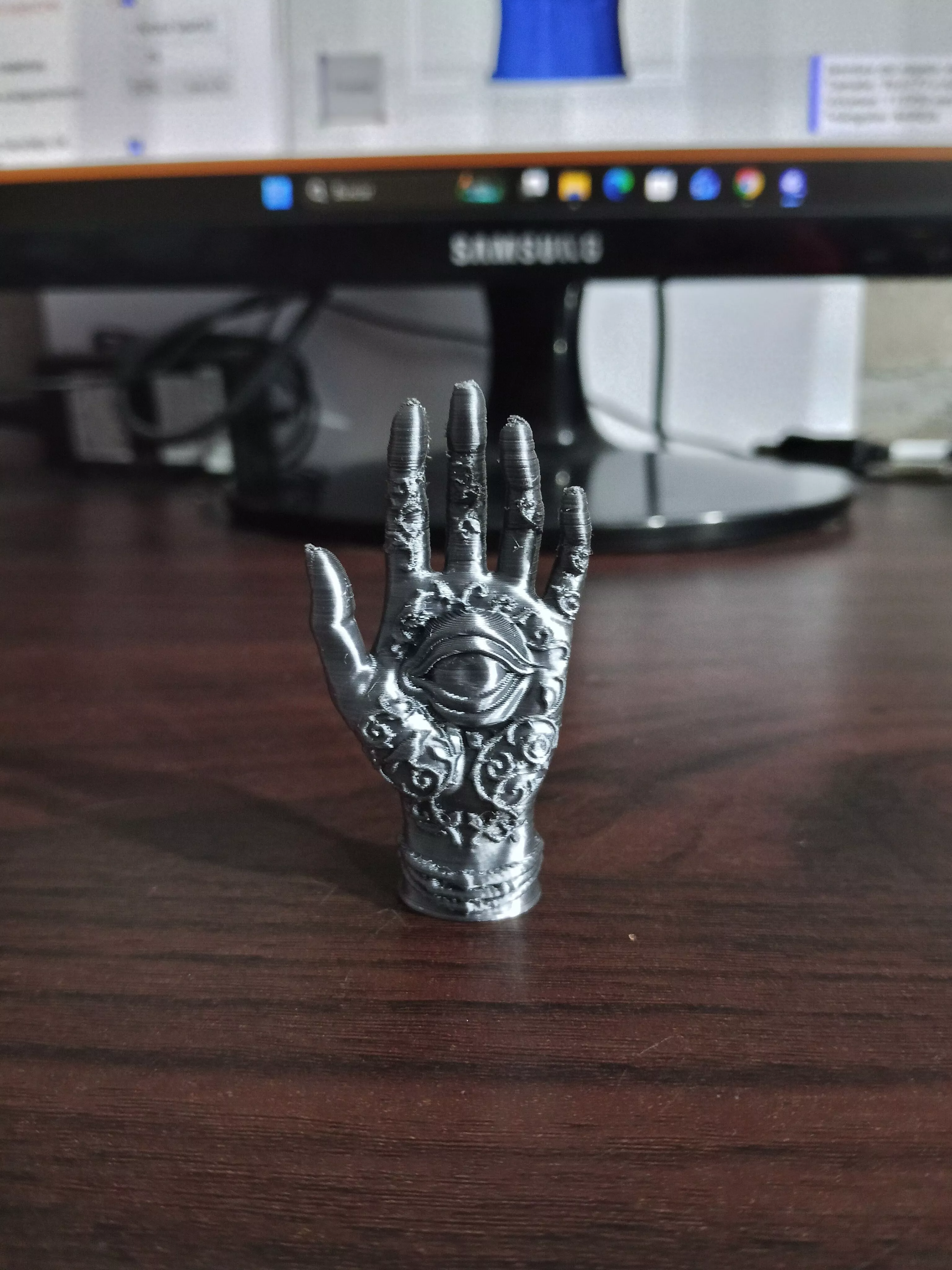 occult decor - hand with eye 3D print model
