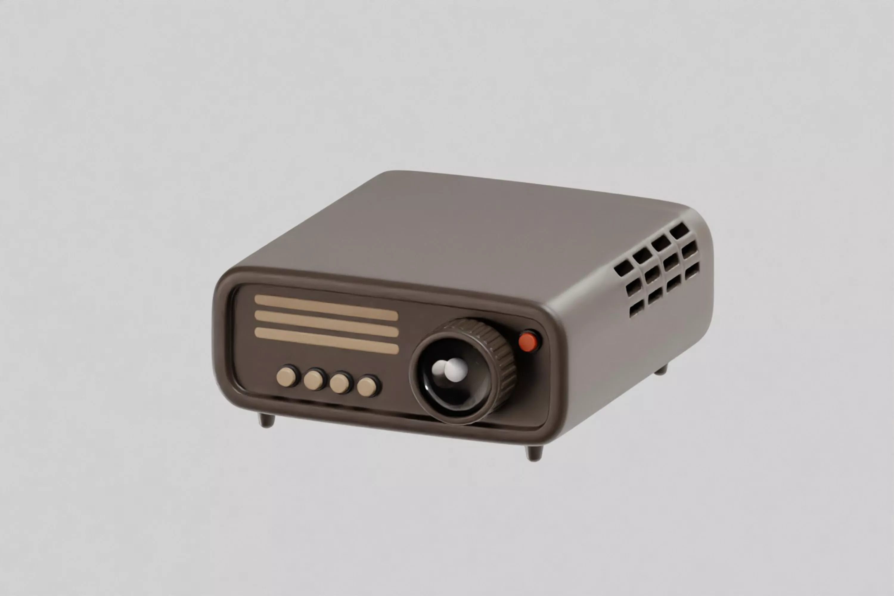 Projector Low-poly 3D model
