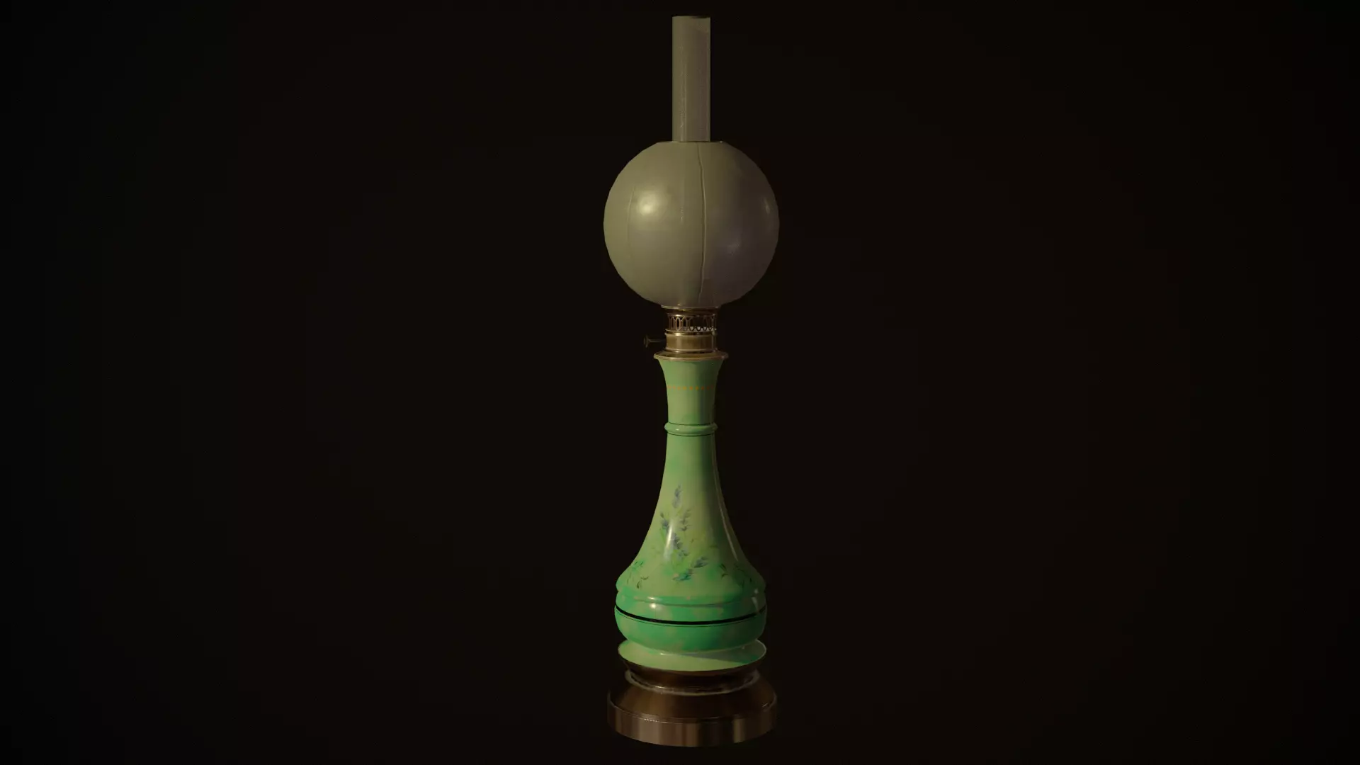 Victorian French Petrol Lamp 3D model