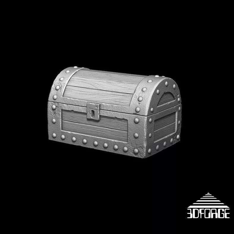 MEDIEVAL CHEST - 1-12 Scale 3D print model