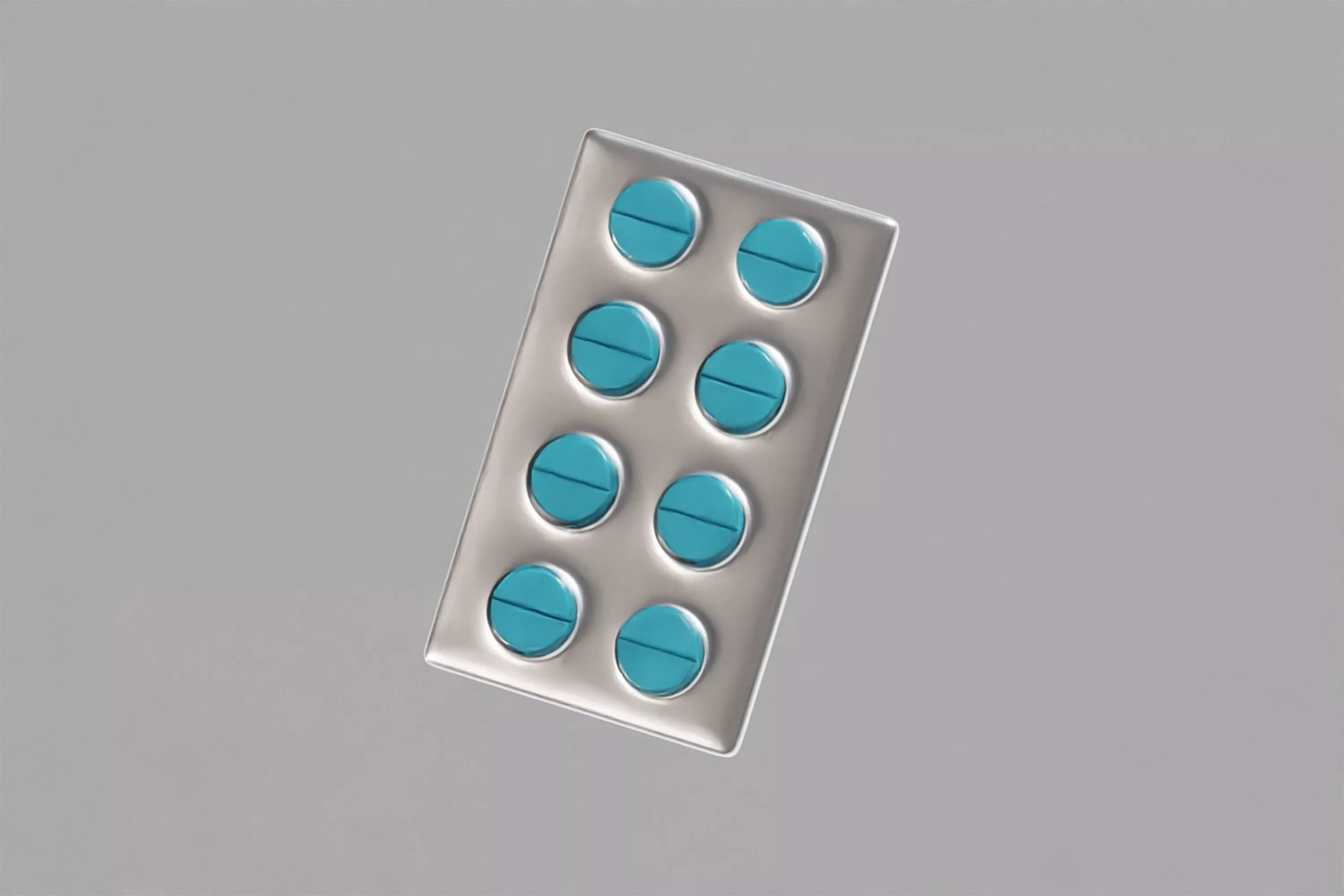 Blister Pill Pack Low-poly 3D model