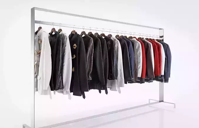 Various types of jackets  3D model