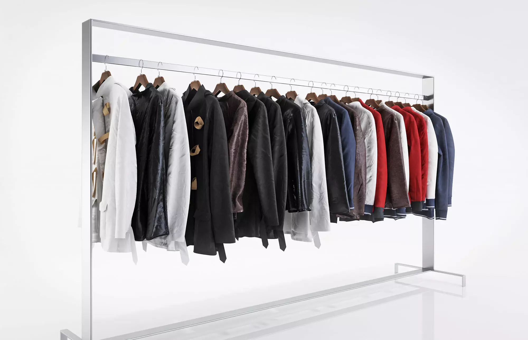 Various types of jackets  3D model_0