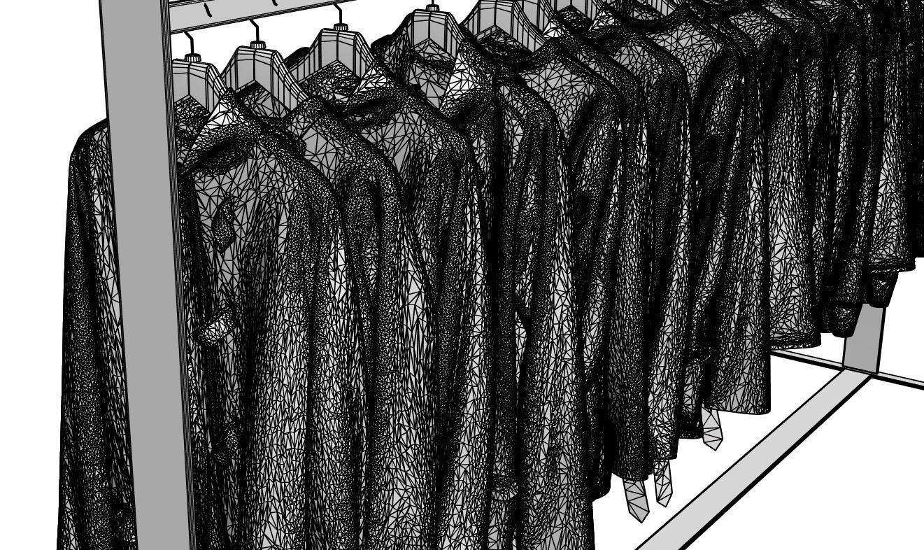 Various types of jackets  3D model_6