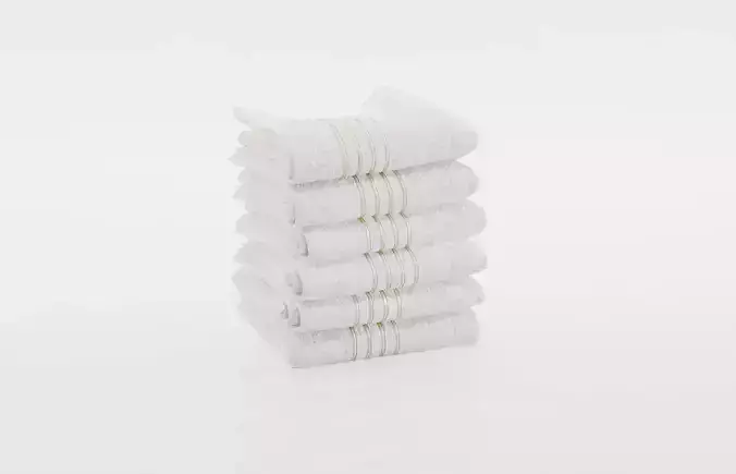 Bundle of white towels