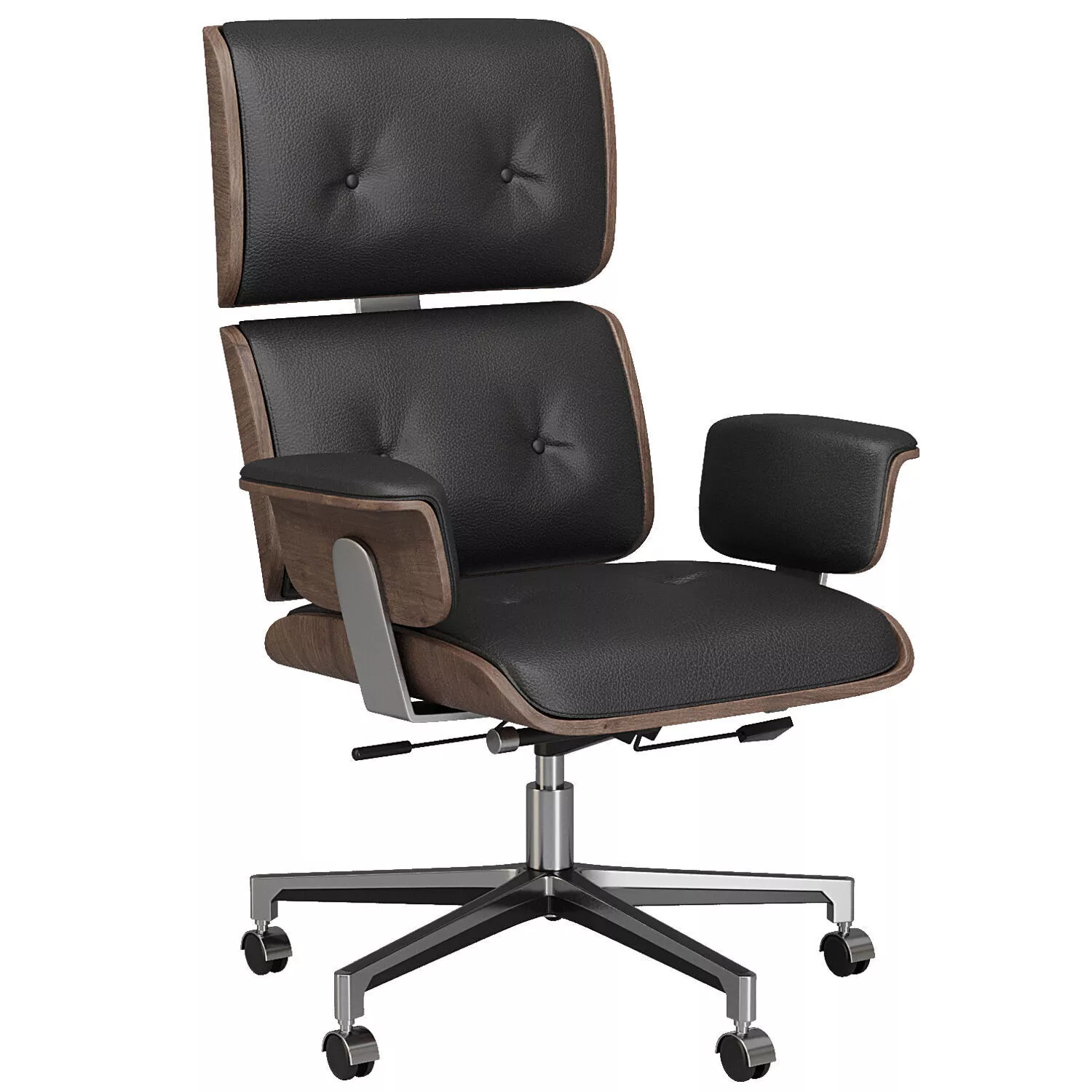 Black Home Office Chair 3D model