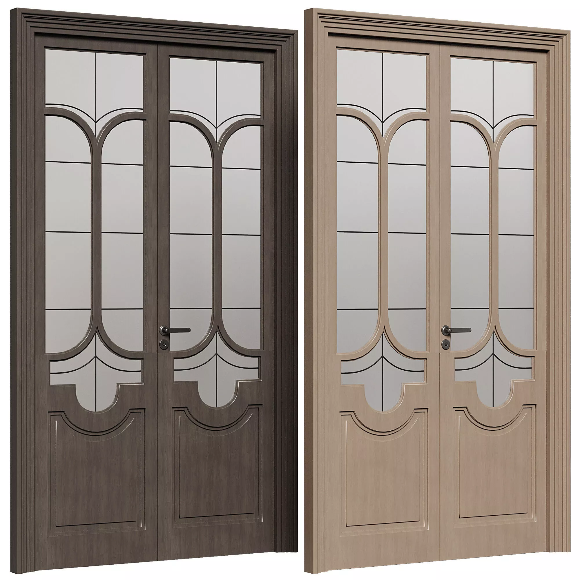 Entrance door set287 Free 3D model