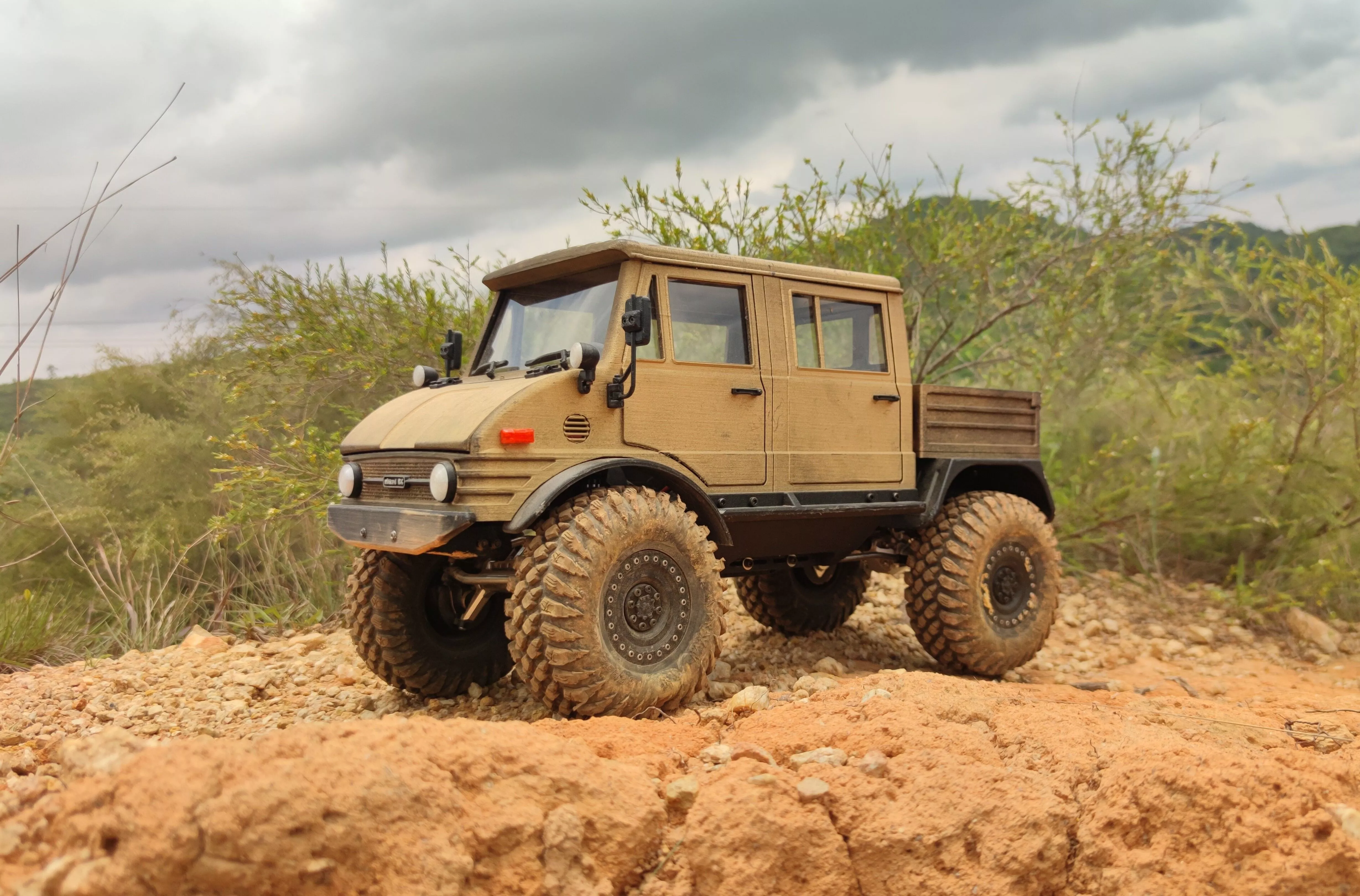 Bog 406 Doka Cargo Bed 313mm 324mm - 1-10 RC body attachment 3D print model