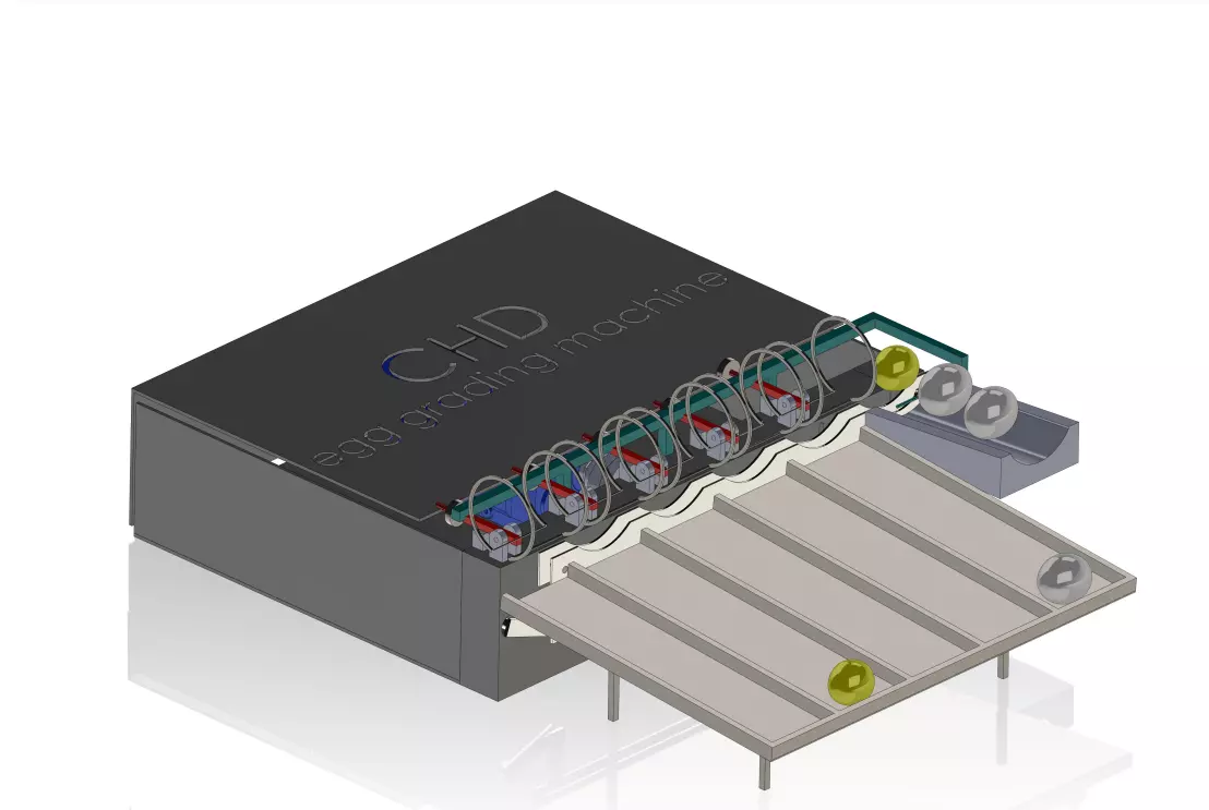 egg grading machine 3D model