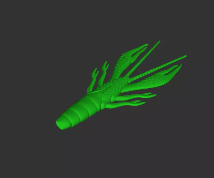 Jackall Waver Shrimp Master Model for Mold Making Inspired 3D print model