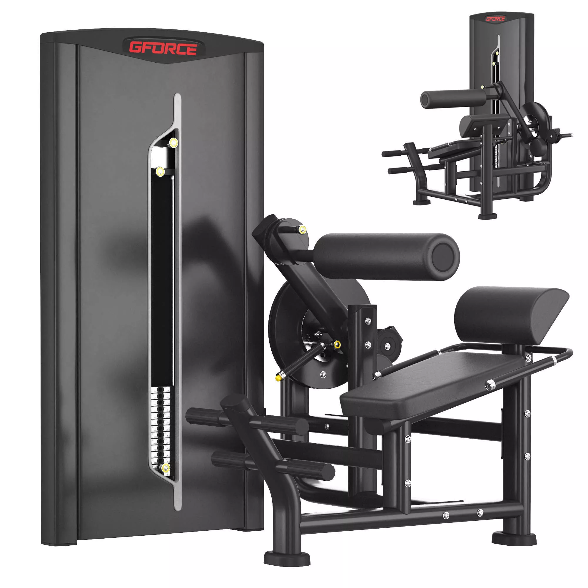 Abdominal Crunch Low Back 3D model