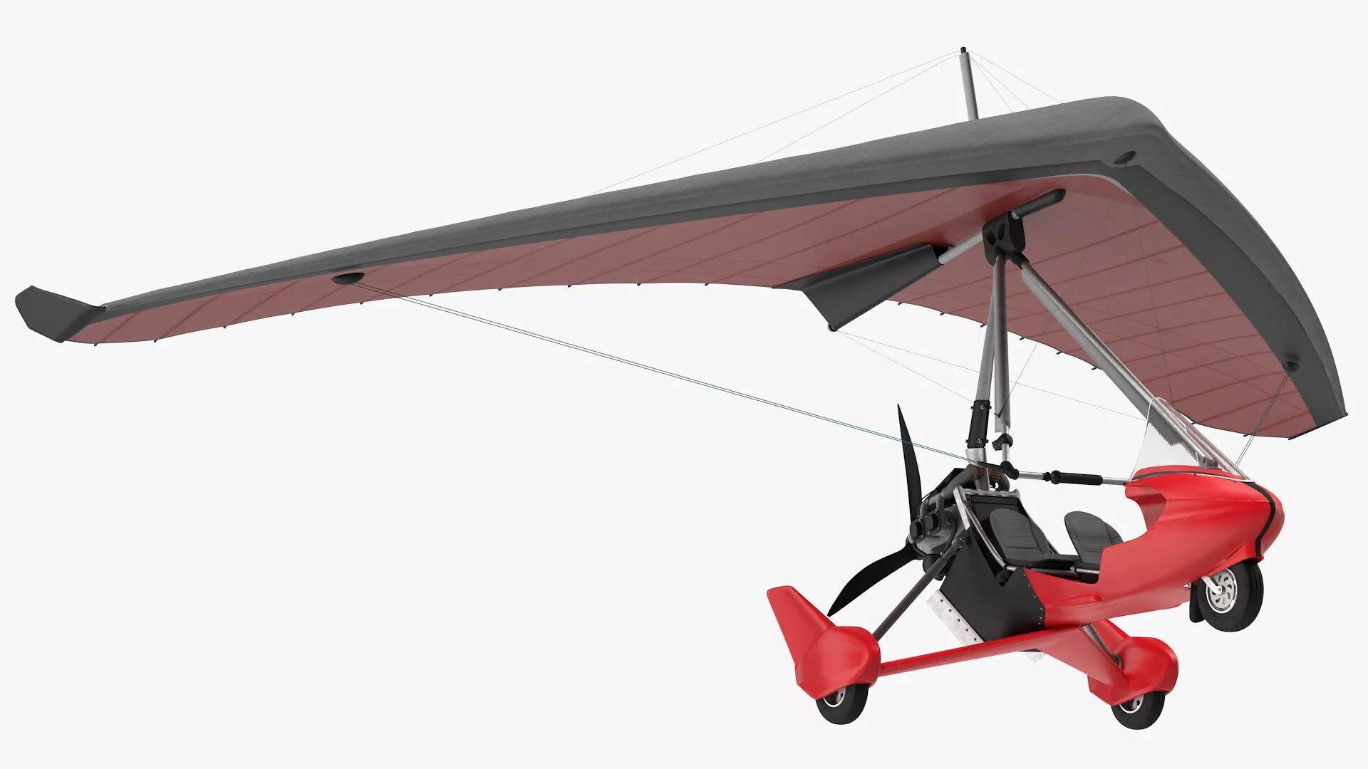 Tandem Ultralight Trike Generic for 3D Print 3D print model