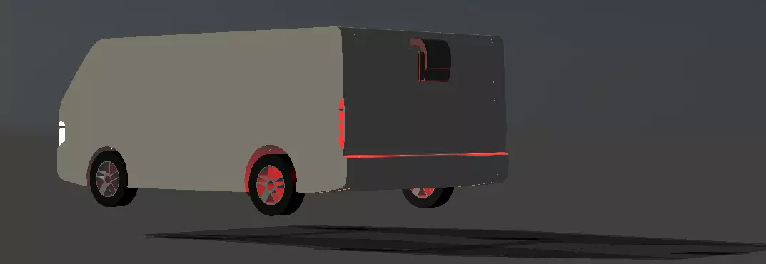 Modern Hiace Free 3D print model