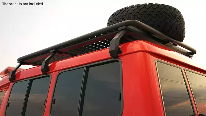 SUV Roof Cargo Platform 3D model 3