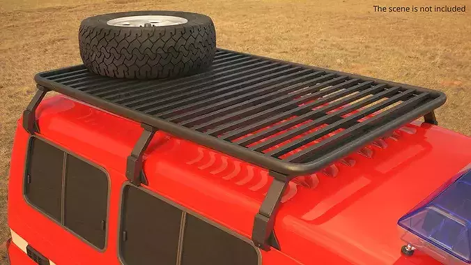 SUV Roof Cargo Platform 3D model 2