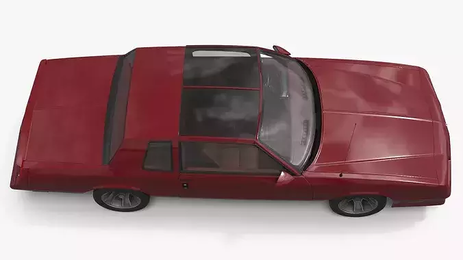 Chevrolet Monte Carlo SS Coupe Muscle Car Simplified 3D model 4