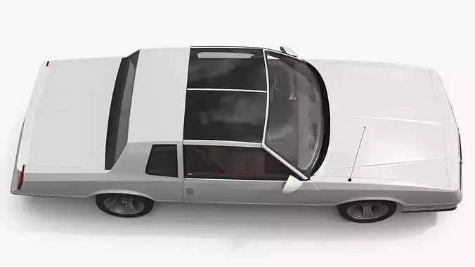 Chevrolet Monte Carlo SS Classic Coupe Vintage 3D model 6