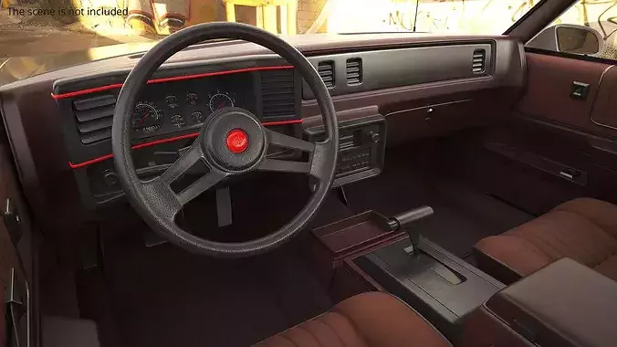 Chevrolet Monte Carlo SS Classic Coupe Vintage 3D model 4