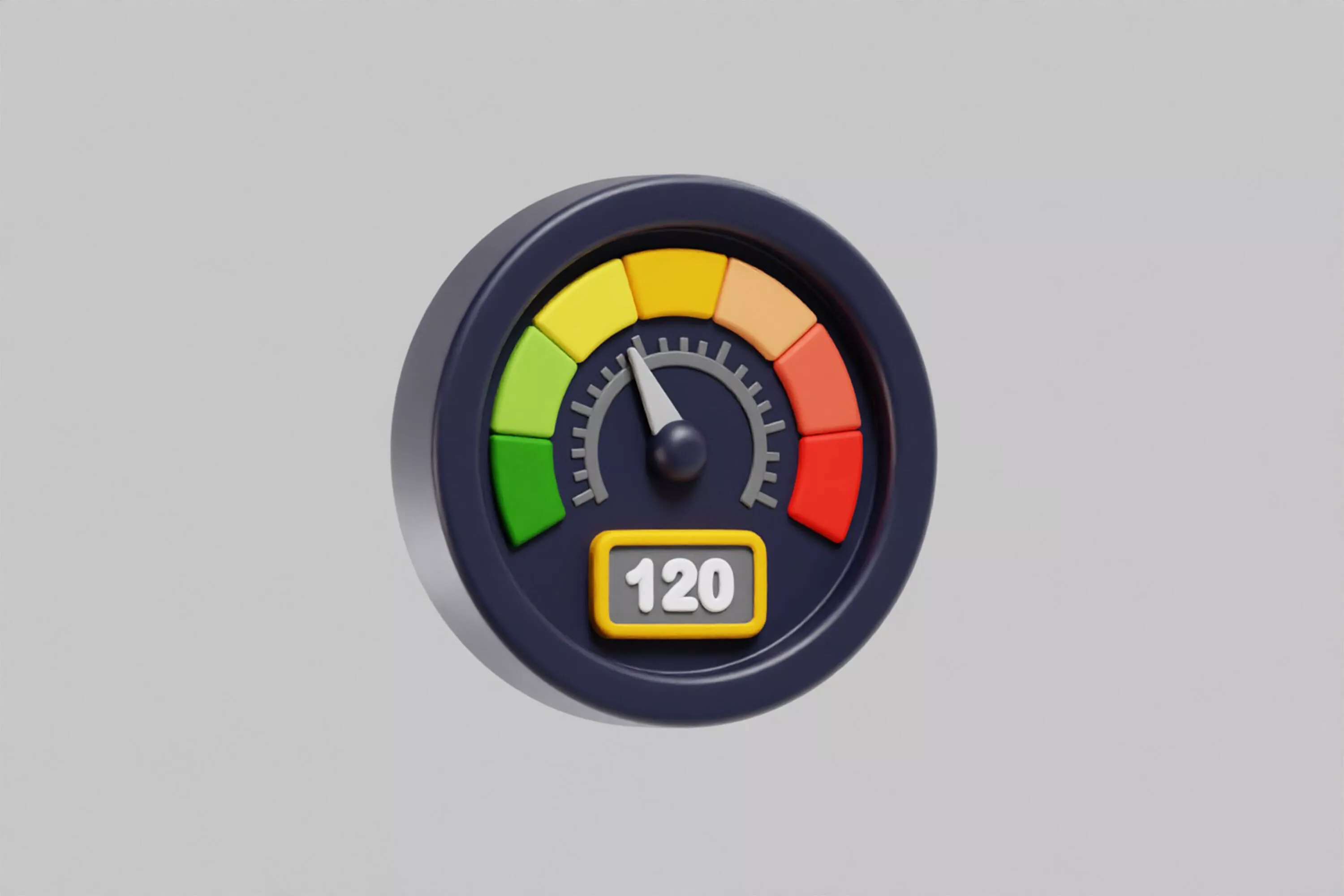 Speedometer Low-poly 3D model