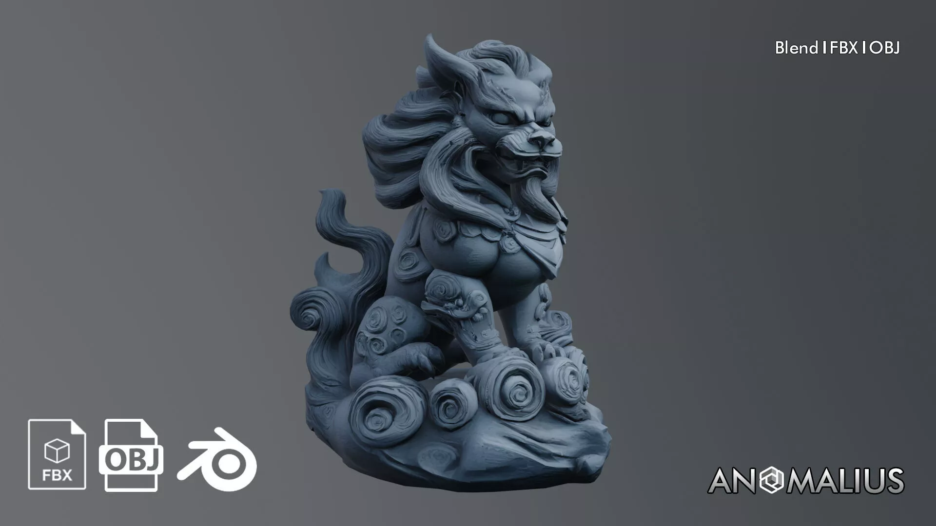 guardian statue 3D model