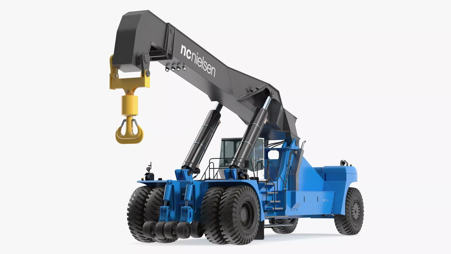 Reach Stacker Container Handler NC Nielsen Rigged for Cinema 4D 3D model