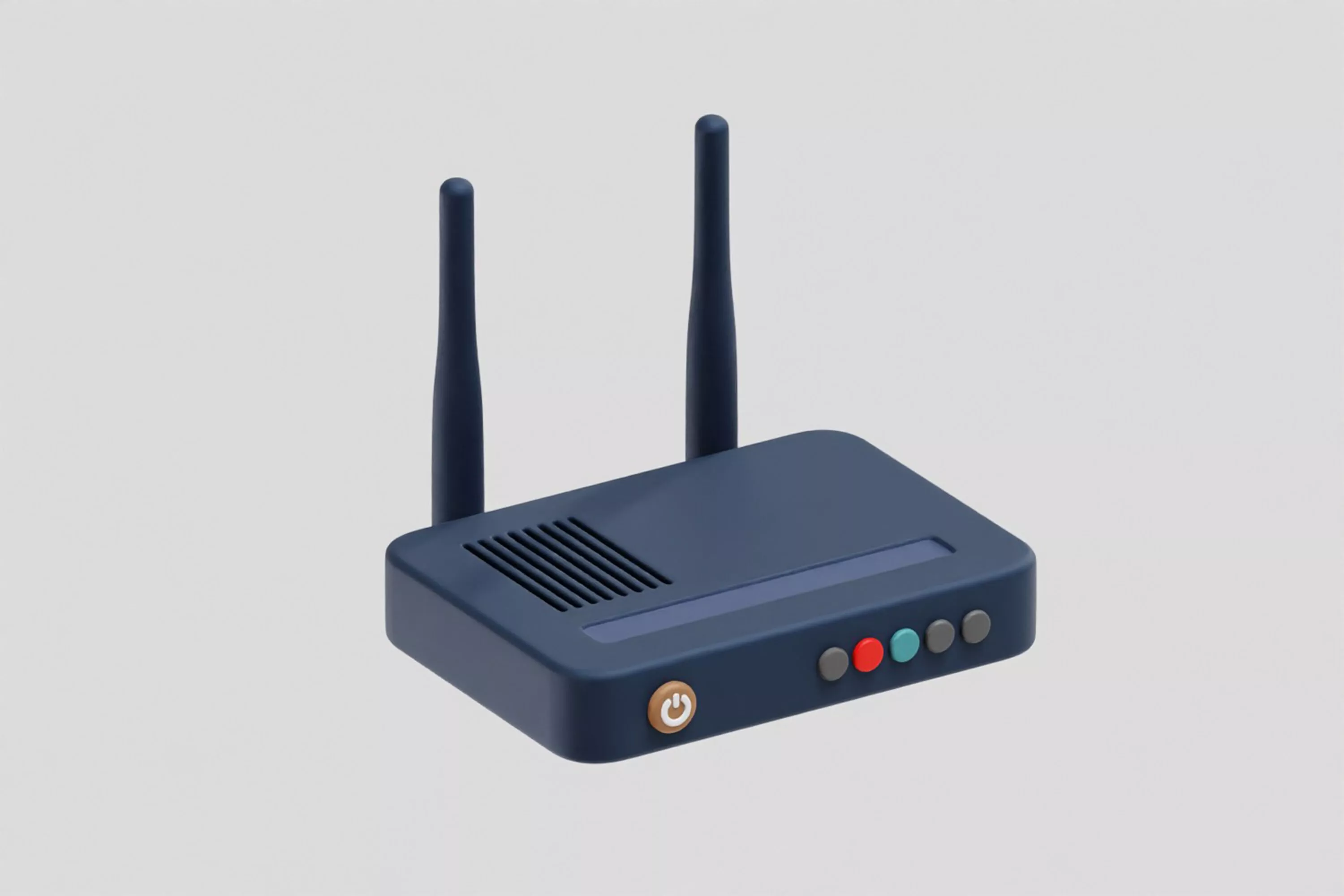 Wi-Fi Router Low-poly 3D model