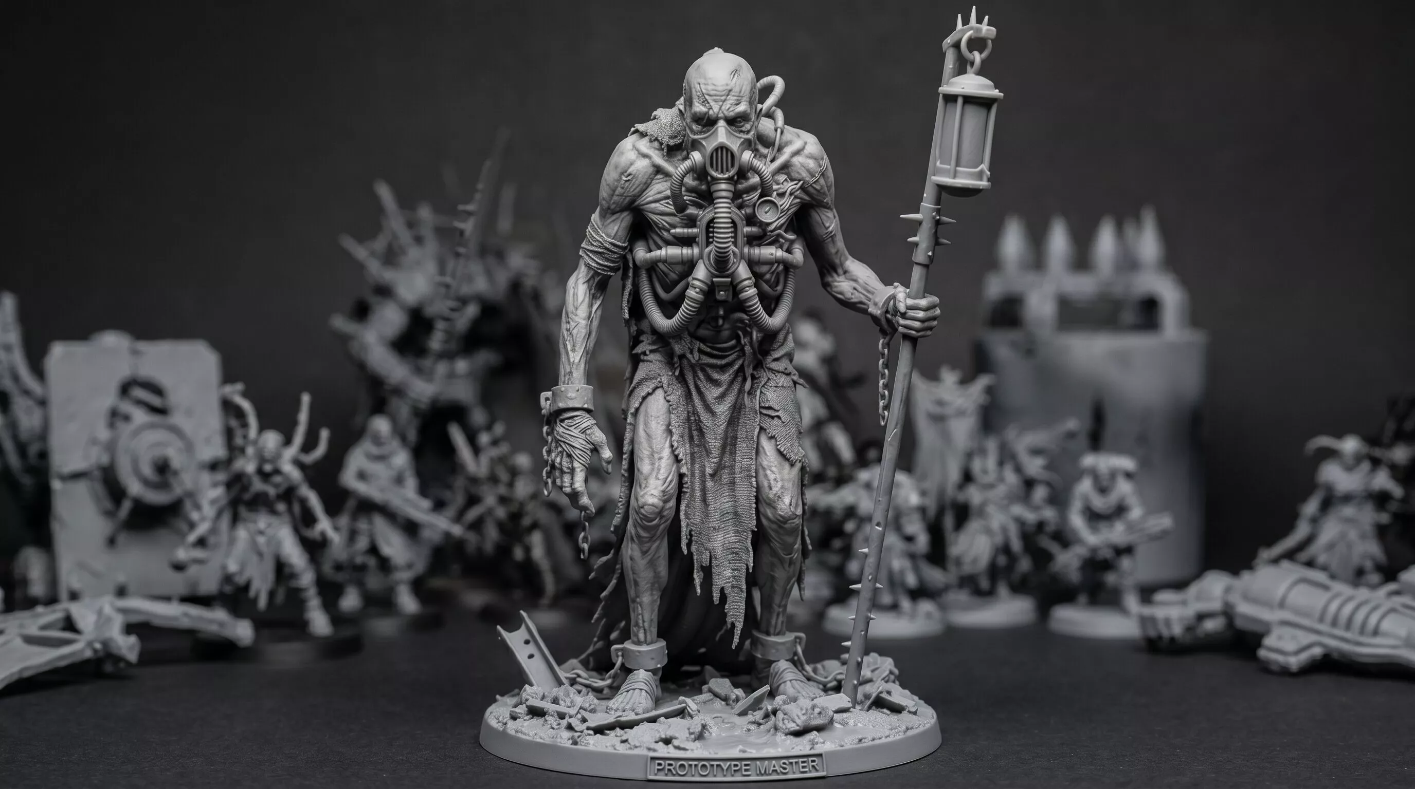 Wasteland Plague Wanderer Dark Post-Apocalyptic Sci-Fi Miniature 3D print model