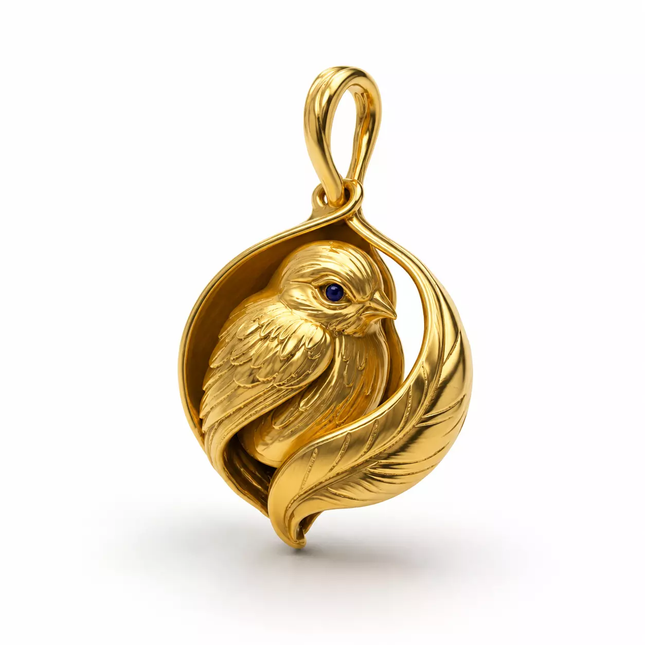 Bird pendant 3D print model