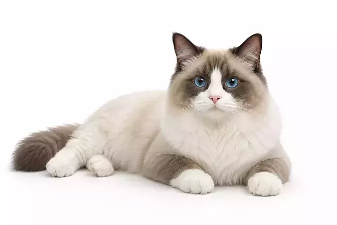 Ragdoll Cat Fluffy Pet Animal