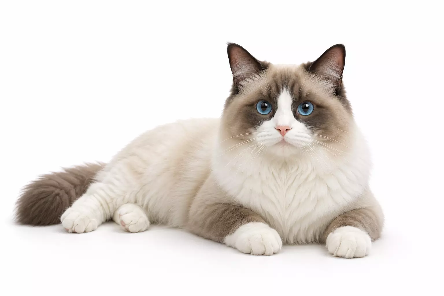 Ragdoll Cat Fluffy Pet Animal 3D model