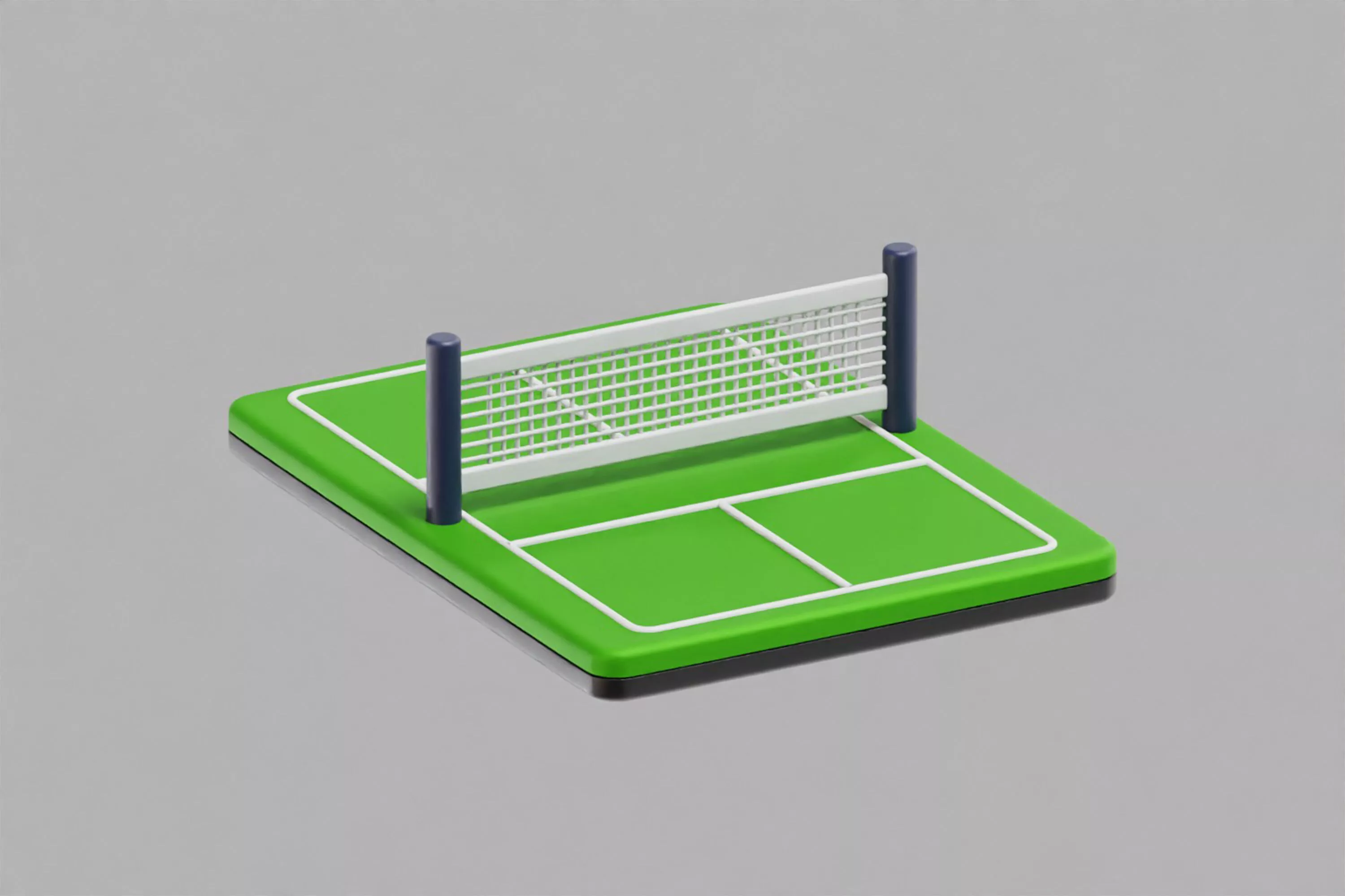 Tennis Court Low-poly 3D model
